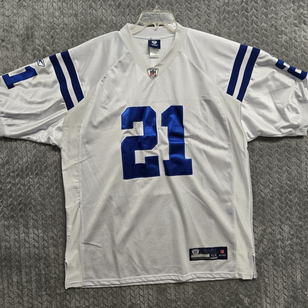 Bob Sanders Indianapolis Colts Reebok Jersey Mens 54 Stiched #21 White Vintage